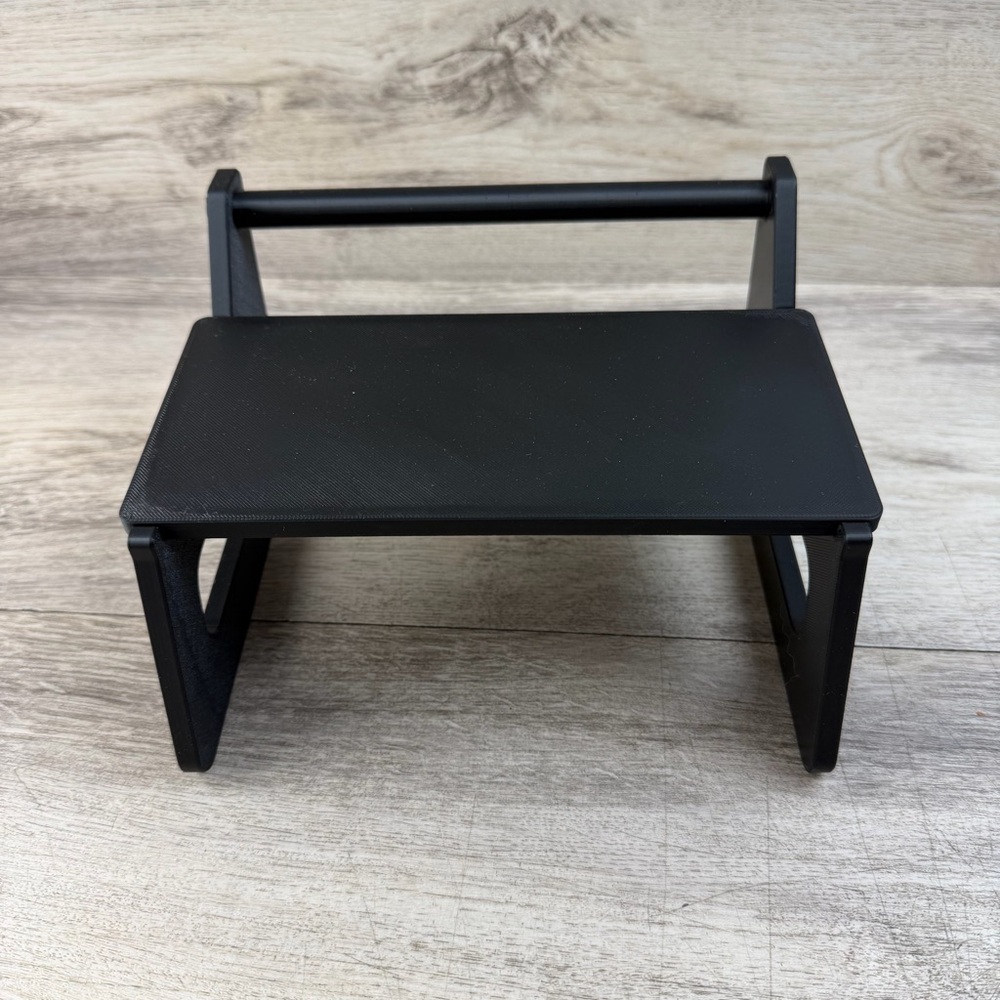 Thermal Label Printer Holder Stand - For Rolls And Fan Fold Black